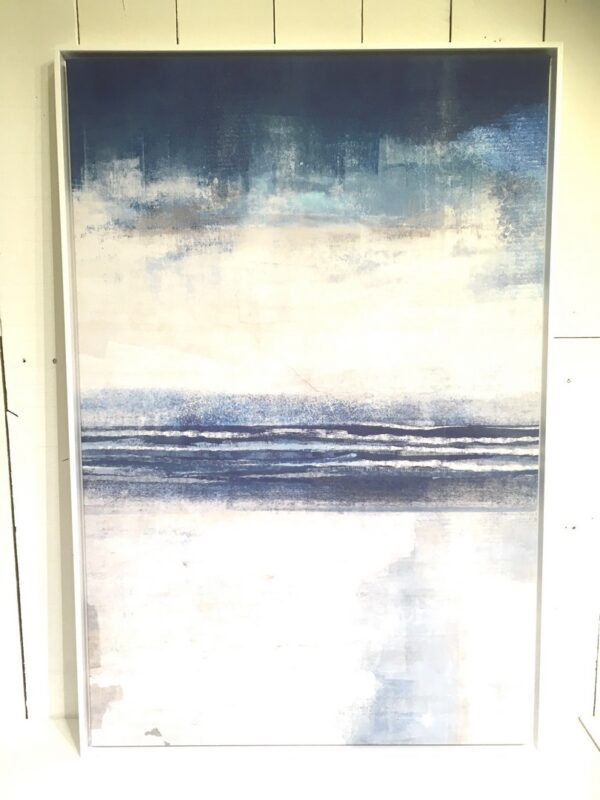 Toile bleu/blanc