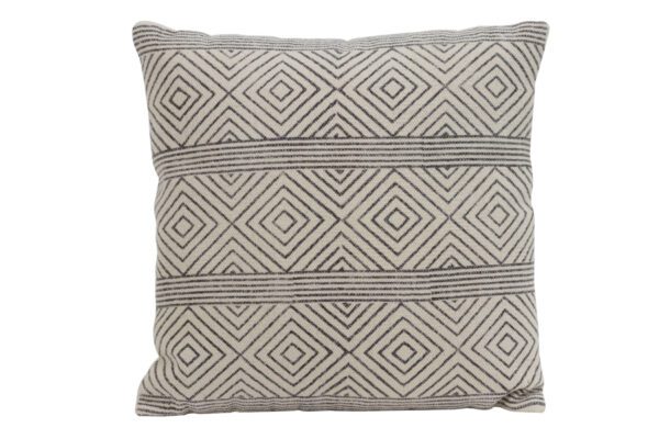 Coussin Damili beige et noir