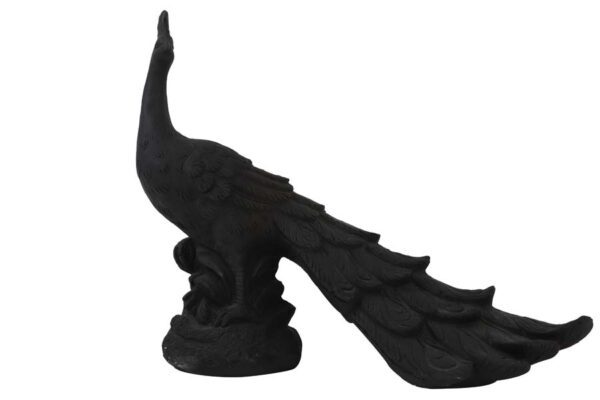 Ornement PEACOCK noir mat