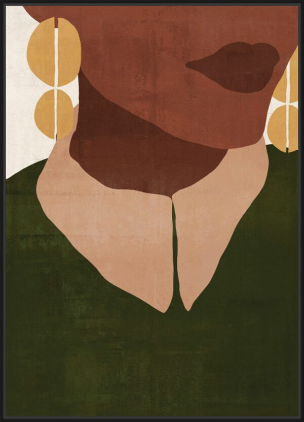 Toile encadré Profil Femme
